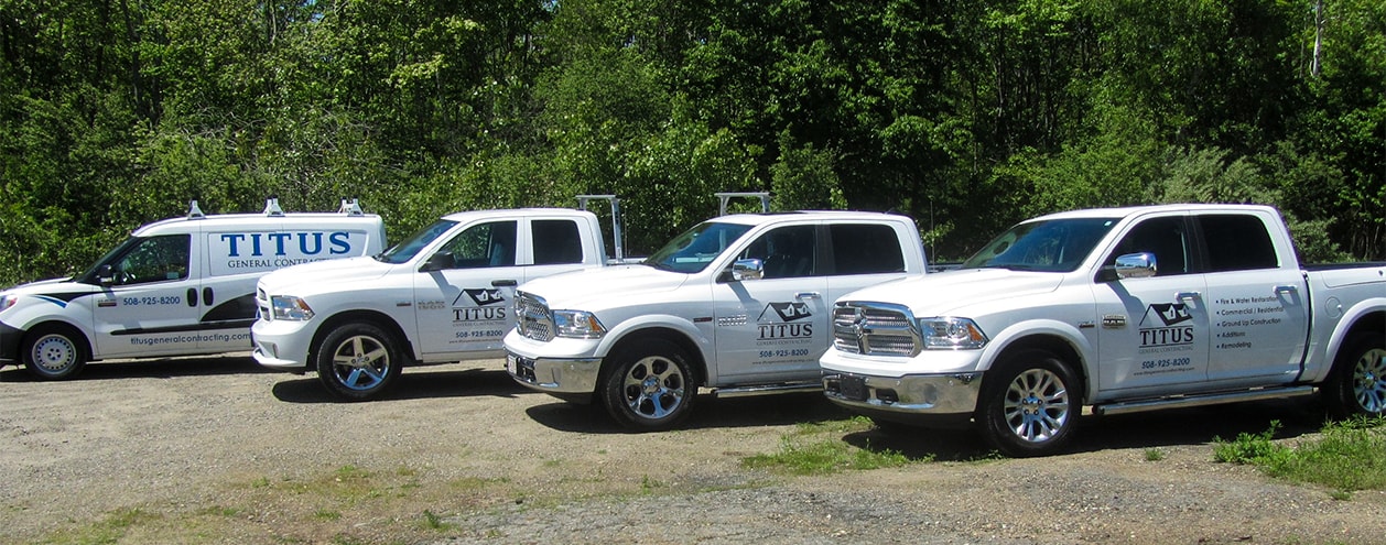 Titus General Contracting Trucks